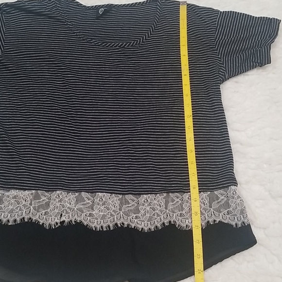 BOBEAU STRIPED SHORT SLEEVES TOP💥 - Picture 10 of 10